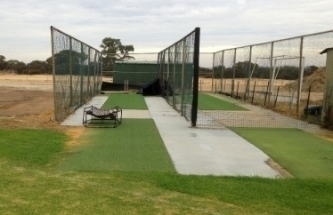 Cricket nets at the rec centre