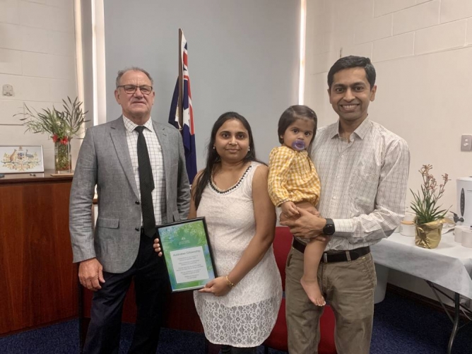 Congratulations to Wyalkatchem's newest Australian Citizen