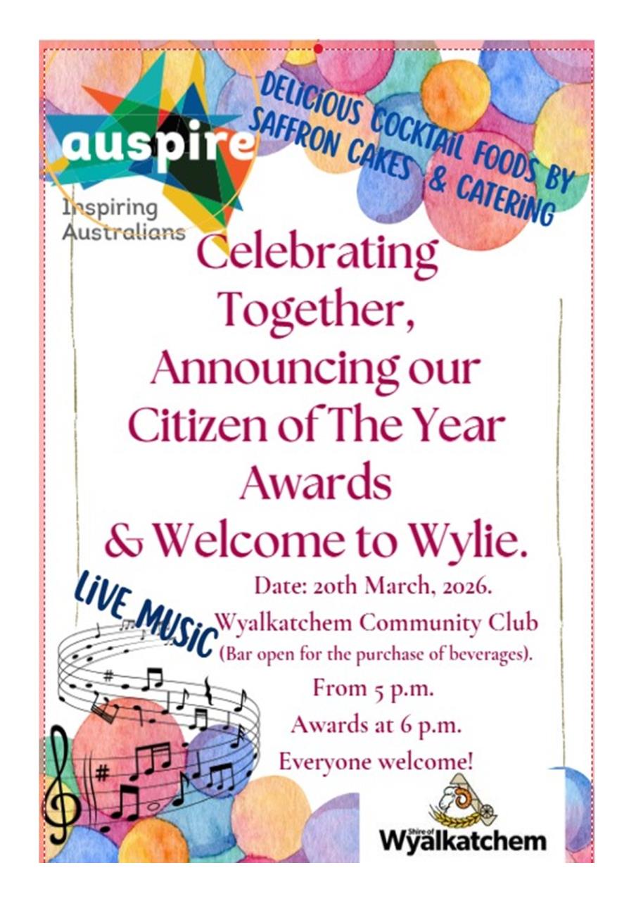 Citizen of the Year Awards and Welcome to Wylie