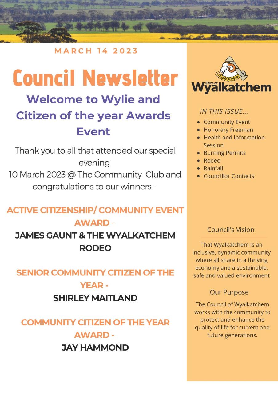 council newsletter